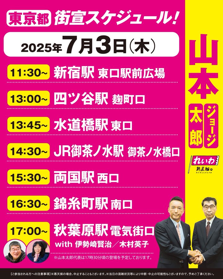 山本太郎 × 山本ジョージ