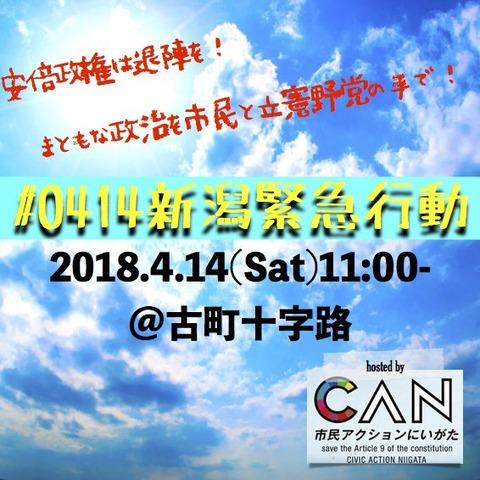 国会前に全国連帯☆安倍政権は退陣を！ in 新潟