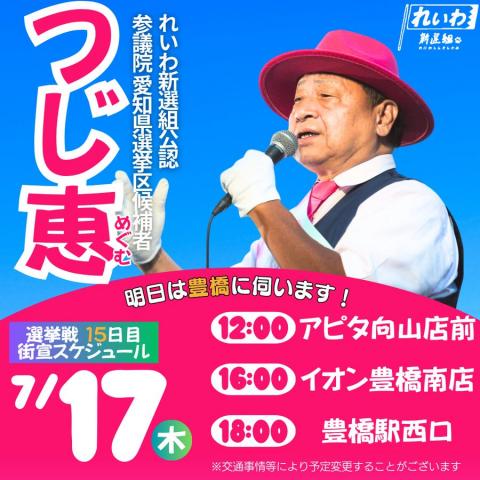 つじ恵 参議院選挙2025